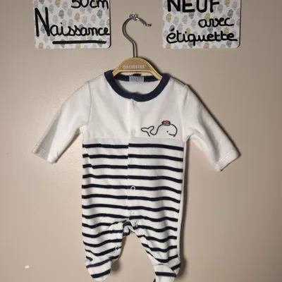 pyjama mixte p'tit bisous taille 0 mois